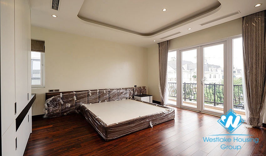 New villa with large campus with green garden for rent ciputra Hanoi